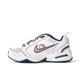 Nike Кроссовки Air Monarch 4 с защитой от скольжения, износостойкие, низкие, массивные, унисекс, белые, розовые 415445-102 (team746-草木芳华) | white pink