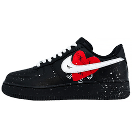 Nike Кроссовки для скейтбординга Air Force 1, унисекс, низкие, красные/белые cw2288-001（team598-孤单） | black red