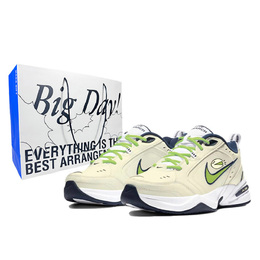 Nike Кроссовки Air Monarch 4 Cushioned с противоскользящей подошвой и износостойкими подошвами, унисекс, кремово-желтого цвета 415445-102（team187-开心果） | cream yellow