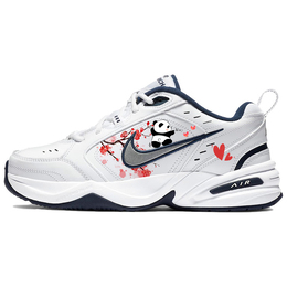 Nike Низкие кроссовки Air Monarch 4 с защитой от скольжения, износостойкие, массивные, унисекс, серо-белые 415445-102(team56-腊梅趴趴熊2) | gray white