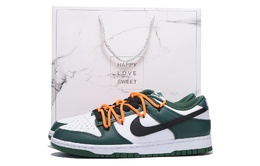 Nike Кроссовки для скейтбординга Dunk Coverage с противоскользящим и износостойким верхом, унисекс, белые и зеленые dd1391-101(team拾伍-男女同款白绿sbox) | white green