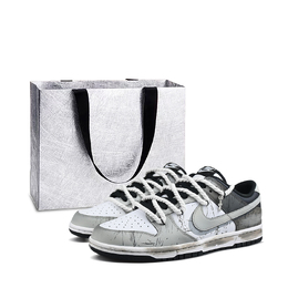 Nike Износостойкие низкие кроссовки для скейтбординга Dunk Retro'Black унисекс, черные, серые, коричневые dd1391-100（team639-天痕sbox） | black gray brown