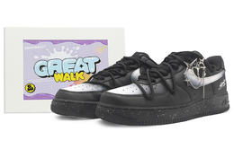 Nike Кроссовки для скейтбординга Air Force 1 с противоскользящим износостойким верхом, унисекс, черные cw2288-001(team322-男女同款午夜星空) | black