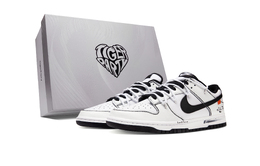 Nike Кроссовки для скейтбординга Dunk Tiger Party с противоскользящим покрытием, износостойкие, унисекс, белые, черные dd1391-100（team717-黑白速激） | white black