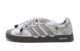 Adidas Кроссовки немецкие армейские VL Court 2.0, унисекс, низкие, желтые/белые hq1802（team765-星际小熊） | gray brown