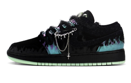 Баскетбольные кроссовки Air 1 Low-Top Vintage, унисекс, черные Jordan, Black hq3442-001(team119-夜光魔法) | black