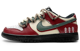 Nike Кроссовки для скейтбординга Dunk с антискользящим покрытием, износостойкие, унисекс, красные dd1391-100(team285-男款热恋圣诞) | red