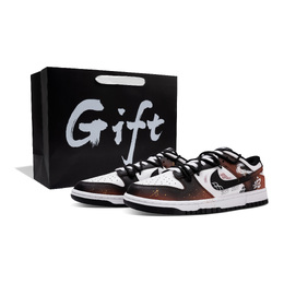 Кроссовки для скейтбординга Dunk, унисекс, низкие, золотистые Nike, Black Red dd1391-100(team244-灵蛇献瑞a-box) | black red