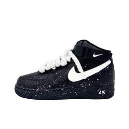 Nike Кроссовки для скейтбординга Air Force 1 с противоскользящей подошвой, износостойкие, унисекс, черные, белые cw2289-001（team672-繁星耀空） | black white