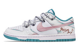 Nike Кроссовки для скейтбординга Dunk с низким верхом, износостойкие, унисекс, белые, синие, розовые dv0833-106(team73-时空圆圈) | white blue pink