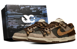 Nike Кроссовки для скейтбординга Dunk Slip с защитой от скольжения и истиранию, низкие, женские, коричневые, черные dd1503-124（team63-枫叶泊sbox） | brown black