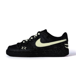 Nike Кроссовки Court Vision Love Flower Mirror Small Flower с антискользящим покрытием, износостойкие, низкие, для скейтбординга, унисекс, черные dh2987-002(team676-恋意花镜) | black