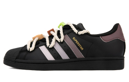 Adidas Низкие, износостойкие, противоскользящие кроссовки для скейтбординга SUPERSTAR, унисекс, черно-коричневые eg4959(team18-霞光棕蕴) | black brown
