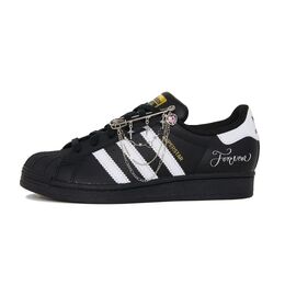Adidas Низкие, износостойкие, противоскользящие кроссовки для скейтбординга SUPERSTAR, унисекс, черно-белые eg4959(team837-永恒爱恋) | black white