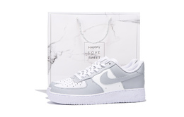 Nike Кроссовки для скейтбординга Air Force 1 с противоскользящим износостойким верхом, унисекс, белые, серые cw2288-111(team拾伍-男女同款灰白三sbox) | white gray