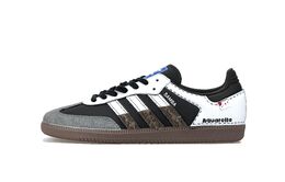 Adidas Кроссовки для скейтбординга SAMBA OG с противоскользящим износостойким верхом, унисекс, черно-белые b75807(team338-海盗旗) | black white