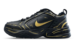Низкие массивные кроссовки Air Monarch 4, унисекс, черные Nike, Black 415445-001(team652-m4黑金线条) | black