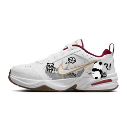 Nike Кроссовки Air Monarch 4 с мягкой амортизацией и противоскользящим покрытием, повседневные, унисекс, белые ib4607-171(team366-流体熊猫) | white