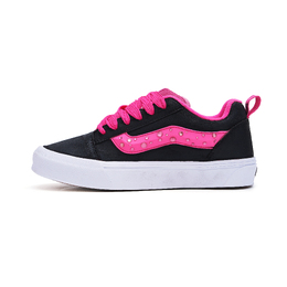 Vans Кроссовки для скейтбординга Knu Skool с противоскользящим износостойким верхом, унисекс, черно-розовые vn0009qcyu2（team314-粉钻） | black pink