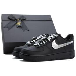 Кроссовки для скейтбординга Air Force 1, унисекс, низкие, черные Nike, Black[Obsidian Box] cw2288-001（team335-黑武士液态祥龙礼盒） | black[obsidian box]