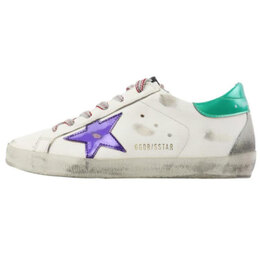 Golden Goose Низкие женские кроссовки для скейтбординга Super Star, белые g36ws590.s80 | white