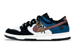 Nike Кроссовки для скейтбординга Dunk с противоскользящим покрытием, износостойкие, унисекс, черно-синие fd6923-100(team257-山鬼) | black blue
