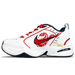 Nike Низкие кроссовки Air Monarch 4 Slip-Standard Chunky унисекс, белые, красные 415445-102(team373-蛇舞丰年) | white