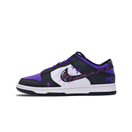 Nike Низкие износостойкие кроссовки для скейтбординга Dunk Purple Ghost унисекс, черно-фиолетовые dd1391-100(team858-紫幽灵) | black purple