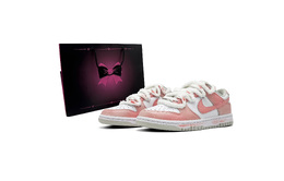 Nike Кроссовки для скейтбординга Dunk Anti-Slip, износостойкие, женские, розовые, белые dd1503-103（team750-粉絮甜梦box） | pink white