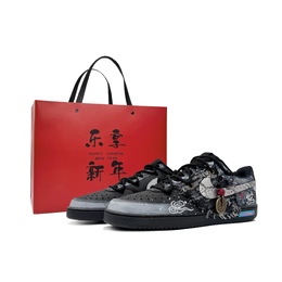 Nike Износостойкие низкие кроссовки для скейтбординга Court Vision, унисекс, черные dh2987-002(team87-灵蛇献瑞男款s-box) | black