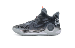 Nike Баскетбольные кроссовки KD Trey 5 IX с противоскользящей подошвой, износостойкие, унисекс, черно-серые cw3402-011(team505-ez收徒） | black gray