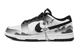 Nike Кроссовки для скейтбординга Dunk Slip с амортизацией, низкие, унисекс, черные, белые, серые dd1391-100(team459-墨香浸履) | black white gray