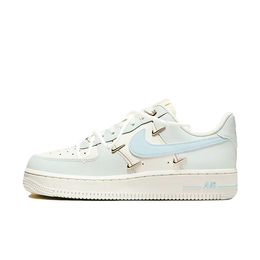 Nike Кроссовки для скейтбординга Air Force 1 с антискользящей амортизацией, женские, белые, синие fv3654-111(team579-蓝星环绕双) | white blue