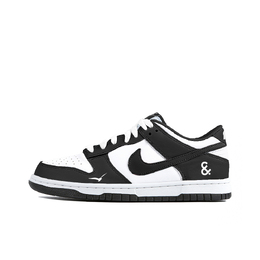 Nike Кроссовки для скейтбординга Dunk с противоскользящим износостойким верхом, унисекс, черно-белые dd1391-100(team676-冬枳) | black white