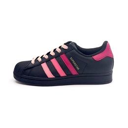 Adidas Кроссовки для скейтбординга Superstar, унисекс, низкие, розовые eg4959(team935-一幻彩星悦） | black pink