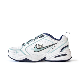 Nike Низкие кроссовки Air Monarch 4 с защитой от скольжения, износостойкие, массивные, унисекс, белые, зеленые 415445-102(team676-暖味花茶) | white