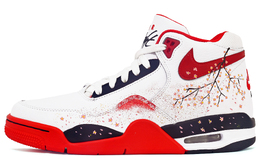 Nike Баскетбольные кроссовки Flight Legacy Peach Blossom с мягкой подошвой и противоскользящим эффектом, винтажные, унисекс, красные bq4212-100(team397-桃之夭夭） | red
