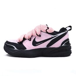 Nike Кроссовки Air Monarch 4 с антиабразивной подошвой, нескользящие, низкие, массивные, унисекс, черно-розовые 415445-001(team25-粉琉璃xsc) | black pink