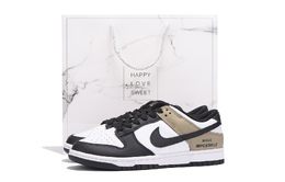 Nike Кроссовки для скейтбординга Dunk с противоскользящим покрытием, износостойкие, унисекс, черно-коричневые dd1391-100(team拾伍-男女同款黑棕九sbox) | black brown