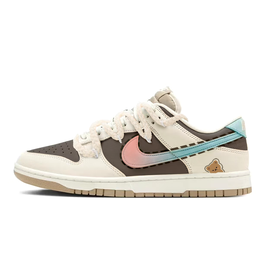 Nike Кроссовки для скейтбординга Dunk с антискользящим покрытием, износостойкие, унисекс, бежевые, коричневые, синие hq1175-240(team10-黑糖小熊) | beige brown blue
