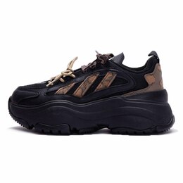 Adidas Массивные кроссовки OZGAIA унисекс, низкие, черные/коричневые jq4110(team15-亚甜琥珀) | black brown