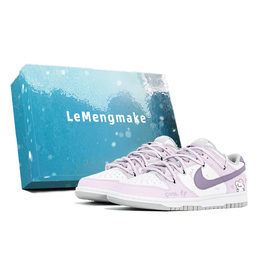 Nike Кроссовки для скейтбординга Dunk Joy Lemon с противоскользящим эффектом, женские, фиолетовые dd1503-103(team778-芋泥奶兔s-box) | purple