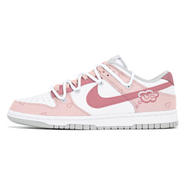 Nike Кроссовки для скейтбординга Dunk Joy Lemon с противоскользящим покрытием, износостойкие, женские, розовые, белые dd1503-103(team778-粉色遐想) | pink white