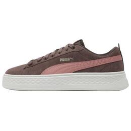 Puma Кроссовки для скейтбординга Smash Platform Low Top, женские, коричневые, розовые 366488-18 | brown pink