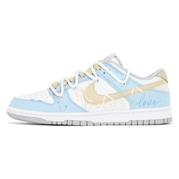Nike Кроссовки для скейтбординга Dunk Joy Lemon с противоскользящим покрытием, износостойкие, женские, синие dd1503-103(team778-夏日烟火) | blue