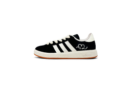 Adidas Кроссовки для скейтборда Grand Court Base 00s, нескользящие, износостойкие, низкие, унисекс, черные, белые ih6184（team750-奶油昔） | black white