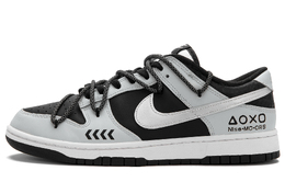Nike Кроссовки для скейтбординга Dunk Black Silver Knight с противоскользящим покрытием, износостойкие, унисекс, черные, серые dd1391-100(team1102-黑银骑士) | black gray