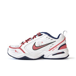 Nike Кроссовки Air Monarch 4 с защитой от скольжения, износостойкие, низкие, массивные, унисекс, белые, красные 415445-102 (team746-干蕴) | white red