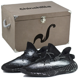 Adidas Низкие повседневные кроссовки Yeezy Boost 350 V2 унисекс, черные, белые hq4540(team679-30黑洞银河喷s-box) | black hole galaxy spray-gift box 1