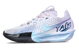 Nike Баскетбольные кроссовки Air Zoom GTCut 3 Ice Blue Light с мягкой подошвой, износостойкие, с низким верхом, унисекс, белые, синие dv2918-102(team144-冰光之蓝） | white blue